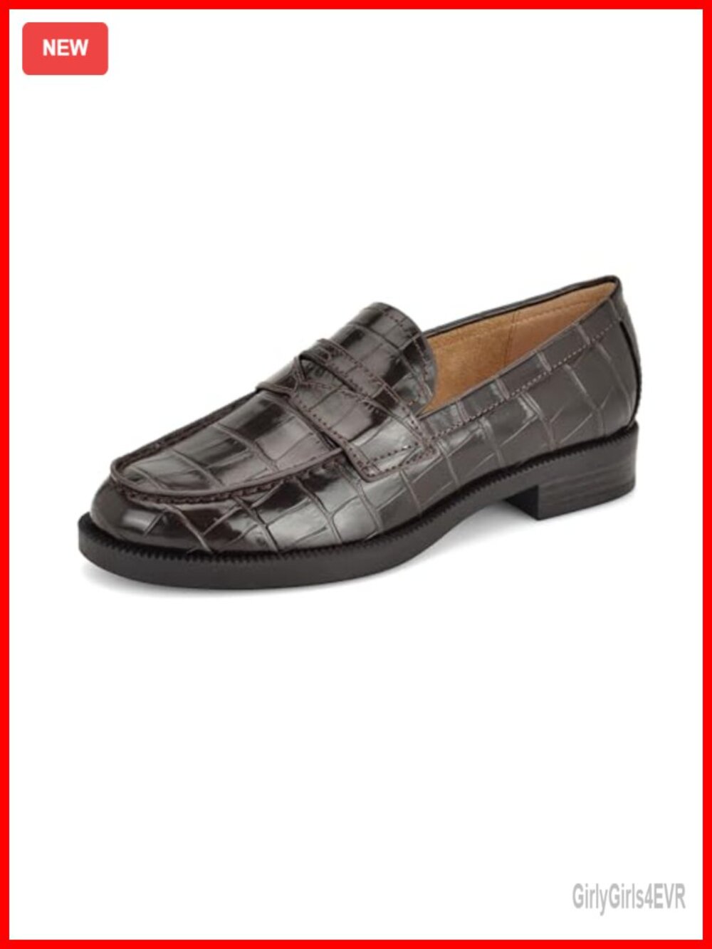 Nine West Berg Faux Leather Round Toe Slip-On Loafers